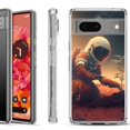 thumbnail image 1 of Shockproof Phone Case for Google Pixel 8a 5G, Hybrid Case Cover, by OneToughShield - Astronaut Planting, 1 of 4