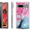 thumbnail image 1 of Shockproof Phone Case for Google Pixel 8a 5G, Hybrid Case Cover, by OneToughShield - Blossom Paint, 1 of 4