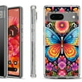 thumbnail image 1 of Shockproof Phone Case for Google Pixel 8a 5G, Hybrid Case Cover, by OneToughShield - Butterfly Garden, 1 of 4