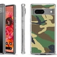 thumbnail image 1 of Shockproof Phone Case for Google Pixel 8a 5G, Hybrid Case Cover, by OneToughShield - Camo Green, 1 of 4