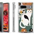 thumbnail image 1 of Shockproof Phone Case for Google Pixel 8a 5G, Hybrid Case Cover, by OneToughShield - Cat, 1 of 4
