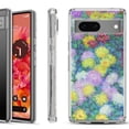 thumbnail image 1 of Shockproof Phone Case for Google Pixel 8a 5G, Hybrid Case Cover, by OneToughShield - Chrysanthemums, 1 of 4