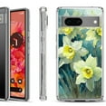 thumbnail image 1 of Shockproof Phone Case for Google Pixel 8a 5G, Hybrid Case Cover, by OneToughShield - Daffodils, 1 of 4