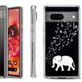 thumbnail image 1 of Shockproof Phone Case for Google Pixel 8a 5G, Hybrid Case Cover, by OneToughShield - Elephant Music, 1 of 4
