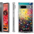 thumbnail image 1 of Shockproof Phone Case for Google Pixel 8a 5G, Hybrid Case Cover, by OneToughShield - Flower Field, 1 of 4