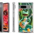 thumbnail image 1 of Shockproof Phone Case for Google Pixel 8a 5G, Hybrid Case Cover, by OneToughShield - Frog Guitar, 1 of 4