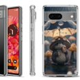 thumbnail image 1 of Shockproof Phone Case for Google Pixel 8a 5G, Hybrid Case Cover, by OneToughShield - Frog n Mushroom, 1 of 4