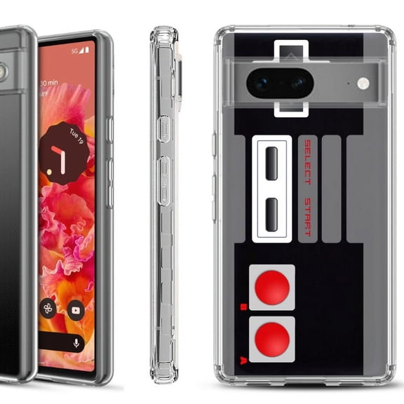 Shockproof Phone Case for Google Pixel 8a 5G, Hybrid Case Cover, by OneToughShield - Game Controller