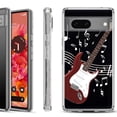 thumbnail image 1 of Shockproof Phone Case for Google Pixel 8a 5G, Hybrid Case Cover, by OneToughShield - Guitar Red, 1 of 4
