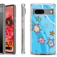 thumbnail image 1 of Shockproof Phone Case for Google Pixel 8a 5G, Hybrid Case Cover, by OneToughShield - Happy Turtle, 1 of 4