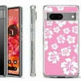 thumbnail image 1 of Shockproof Phone Case for Google Pixel 8a 5G, Hybrid Case Cover, by OneToughShield - Hibiscus Pink, 1 of 4