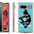 thumbnail image 1 of Shockproof Phone Case for Google Pixel 8a 5G, Hybrid Case Cover, by OneToughShield - Keep Calm / Dancing, 1 of 4