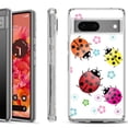 thumbnail image 1 of Shockproof Phone Case for Google Pixel 8a 5G, Hybrid Case Cover, by OneToughShield - Ladybug, 1 of 4