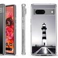 thumbnail image 1 of Shockproof Phone Case for Google Pixel 8a 5G, Hybrid Case Cover, by OneToughShield - Lighthouse, 1 of 4