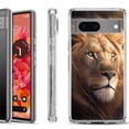 thumbnail image 1 of Shockproof Phone Case for Google Pixel 8a 5G, Hybrid Case Cover, by OneToughShield - Lion, 1 of 4