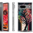 thumbnail image 1 of Shockproof Phone Case for Google Pixel 8a 5G, Hybrid Case Cover, by OneToughShield - Musical Tree, 1 of 4