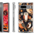 thumbnail image 1 of Shockproof Phone Case for Google Pixel 8a 5G, Hybrid Case Cover, by OneToughShield - Owl Mix, 1 of 4