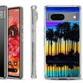 thumbnail image 1 of Shockproof Phone Case for Google Pixel 8a 5G, Hybrid Case Cover, by OneToughShield - Palmtree, 1 of 4