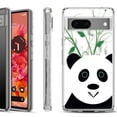 thumbnail image 1 of Shockproof Phone Case for Google Pixel 8a 5G, Hybrid Case Cover, by OneToughShield - Panda, 1 of 4