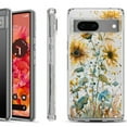 thumbnail image 1 of Shockproof Phone Case for Google Pixel 8a 5G, Hybrid Case Cover, by OneToughShield - Pastel Sunflowers, 1 of 4