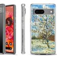 thumbnail image 1 of Shockproof Phone Case for Google Pixel 8a 5G, Hybrid Case Cover, by OneToughShield - Peach Tree Blossom, 1 of 4