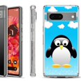 thumbnail image 1 of Shockproof Phone Case for Google Pixel 8a 5G, Hybrid Case Cover, by OneToughShield - Penguin, 1 of 4