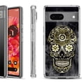 thumbnail image 1 of Shockproof Phone Case for Google Pixel 8a 5G, Hybrid Case Cover, by OneToughShield - Skull Smoke, 1 of 4