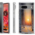 thumbnail image 1 of Shockproof Phone Case for Google Pixel 8a 5G, Hybrid Case Cover, by OneToughShield - Snow Forest, 1 of 4