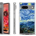 thumbnail image 1 of Shockproof Phone Case for Google Pixel 8a 5G, Hybrid Case Cover, by OneToughShield - Starry Night Paris, 1 of 4