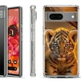 thumbnail image 1 of Shockproof Phone Case for Google Pixel 8a 5G, Hybrid Case Cover, by OneToughShield - Tiger Cub, 1 of 4