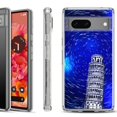 thumbnail image 1 of Shockproof Phone Case for Google Pixel 8a 5G, Hybrid Case Cover, by OneToughShield - Tower of Pisa, 1 of 4