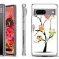 thumbnail image 1 of Shockproof Phone Case for Google Pixel 8a 5G, Hybrid Case Cover, by OneToughShield - Tree Owl, 1 of 4