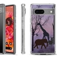 thumbnail image 1 of Shockproof Phone Case for Google Pixel 8a 5G, Hybrid Case Cover, by OneToughShield - Twilight Safari, 1 of 4