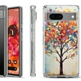 thumbnail image 1 of Shockproof Phone Case for Google Pixel 8a 5G, Hybrid Case Cover, by OneToughShield - Vibrant Tree, 1 of 4