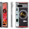 thumbnail image 1 of Shockproof Phone Case for Google Pixel 8a 5G, Hybrid Case Cover, by OneToughShield - Vintage Camera, 1 of 4