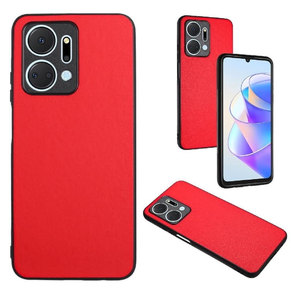 Shockproof Phone Case for Honor X7A Slim Protective Cover Red