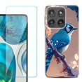 thumbnail image 1 of Shockproof Phone Case for Motorola Moto Edge 2026, by OneToughShield - Blue Jay, 1 of 5