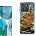 thumbnail image 1 of Shockproof Phone Case for Motorola Moto Edge 2026, by OneToughShield - Butterfly Ship, 1 of 5