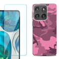thumbnail image 1 of Shockproof Phone Case for Motorola Moto Edge 2026, by OneToughShield - Camo Pink, 1 of 5