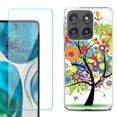 thumbnail image 1 of Shockproof Phone Case for Motorola Moto Edge 2026, by OneToughShield - Colorful Tree, 1 of 5
