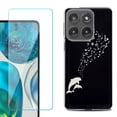 thumbnail image 1 of Shockproof Phone Case for Motorola Moto Edge 2026, by OneToughShield - Dolphin Music, 1 of 5