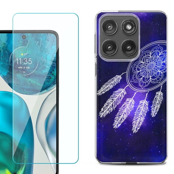 Shockproof Phone Case for Motorola Moto Edge 2026, by OneToughShield - Dream Catcher