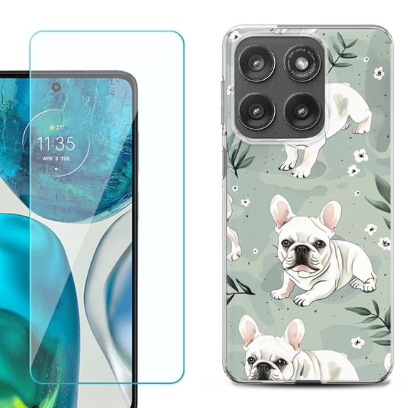 Shockproof Phone Case for Motorola Moto Edge 2026, by OneToughShield - French Bulldog