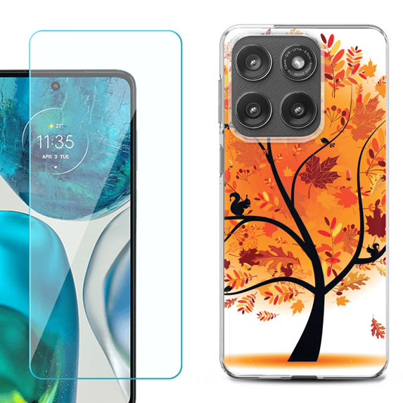 Shockproof Phone Case for Motorola Moto Edge 2026, by OneToughShield - Golden Tree