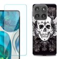 thumbnail image 1 of Shockproof Phone Case for Motorola Moto Edge 2026, by OneToughShield - Grunge Skull, 1 of 5