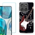 thumbnail image 1 of Shockproof Phone Case for Motorola Moto Edge 2026, by OneToughShield - Guitar Red, 1 of 5