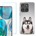 thumbnail image 1 of Shockproof Phone Case for Motorola Moto Edge 2026, by OneToughShield - Husky Face, 1 of 5