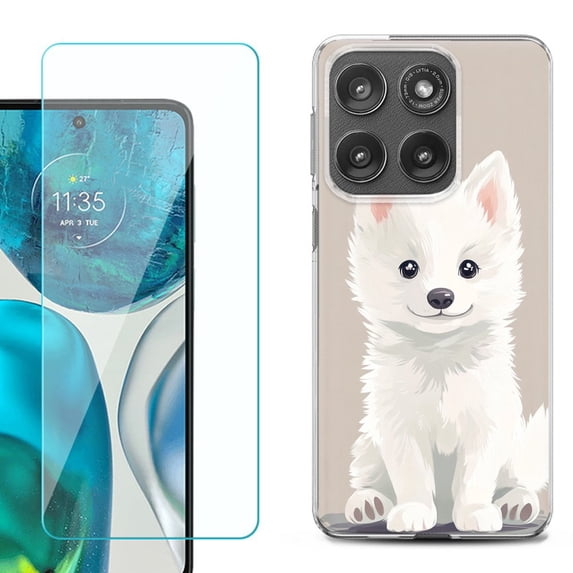 Shockproof Phone Case for Motorola Moto Edge 2026, by OneToughShield - Husky Joy