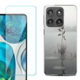 thumbnail image 1 of Shockproof Phone Case for Motorola Moto Edge 2026, by OneToughShield - Icy Rose, 1 of 5
