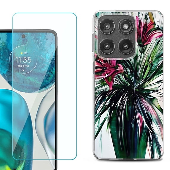 Shockproof Phone Case for Motorola Moto Edge 2026, by OneToughShield - Lily